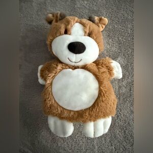 Demdaco Brown Puppy Dog Plush Hand Puppet - EUC